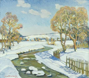 Sonniger Tag in Poronin, 1917